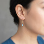 Dainty Labradorite earrings Sterling Silver, 14k Gold fill, and Rose Gold Fill