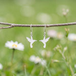 Hummingbird Earrings dangle silver