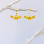 Eagle Earrings Gold Dangle Nature Inspired Wildlife Hawk Bird Lover Jewelry for her freedom patriotic 4th of July gift woodland animals