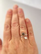 Load image into Gallery viewer, Adjustable Moss Agate Leaf Ring