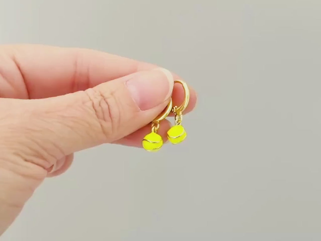 Dainty softball Earrings Gold Huggie Hoops Softball Jewelry, Softball  Gift for team moms Sports Earrings for women cute sporty accessories