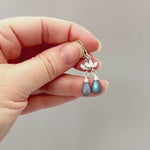 Crystal Labradorite earrings silver, gold, rose gold