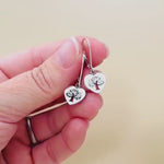 Tree of Life Heart Earrings dangle 14k gold, silver, rose gold fill handmade dainty Jewelry unique gift for girlfriend sister mom friend bff