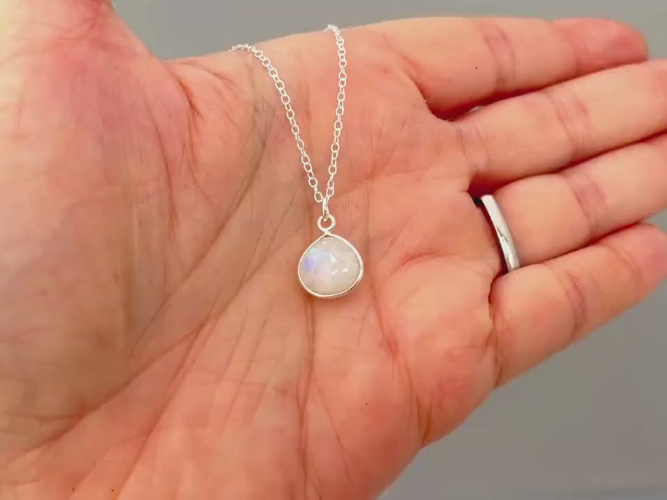 Sterling Silver Moonstone Necklace