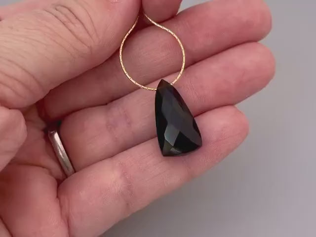 Onyx Necklace Gemstone Solitaire Pendant Necklace