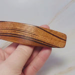 Long Hair Clip Large Tigerwood barrette for women with thick hair