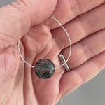 Round Moss Agate necklace gemstone choker necklace for women