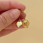 Silver Strawberry Earrings Dangle lightweight unique whimsical handmade food fruit jewelry, fun gift for foodie, chefs, sister bff daughter