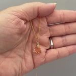Morganite Necklace Rose Gold Handmade gemstone pendant Sterling Silver, 14k Gold peach blush pink quartz Jewelry crystal necklace for women