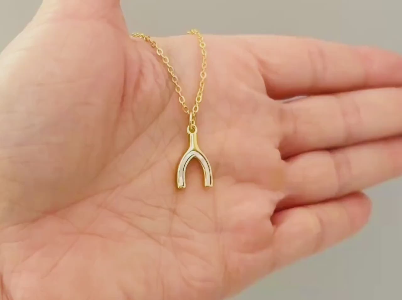Mother of Pearl Wishbone Necklace Gold, Lucky Charm Necklace, Dainty Minimalist Jewelry, Good Luck Gift for her Layering Necklace for women