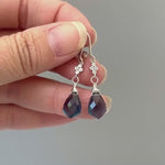 London Blue Topaz and Crystal earrings dangle