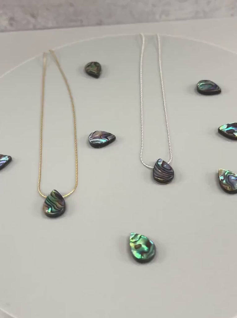 Abalone Shell Pendant Necklace Summer jewelry for beach wedding