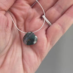 Moss Agate necklace, Handmade crystal gemstone choker necklace for women