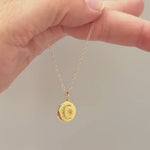 Crystal Crescent Moon Celestial Necklace Gold