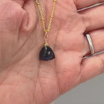 London Blue Topaz Quartz Necklace Gold, Silver, Rose Gold