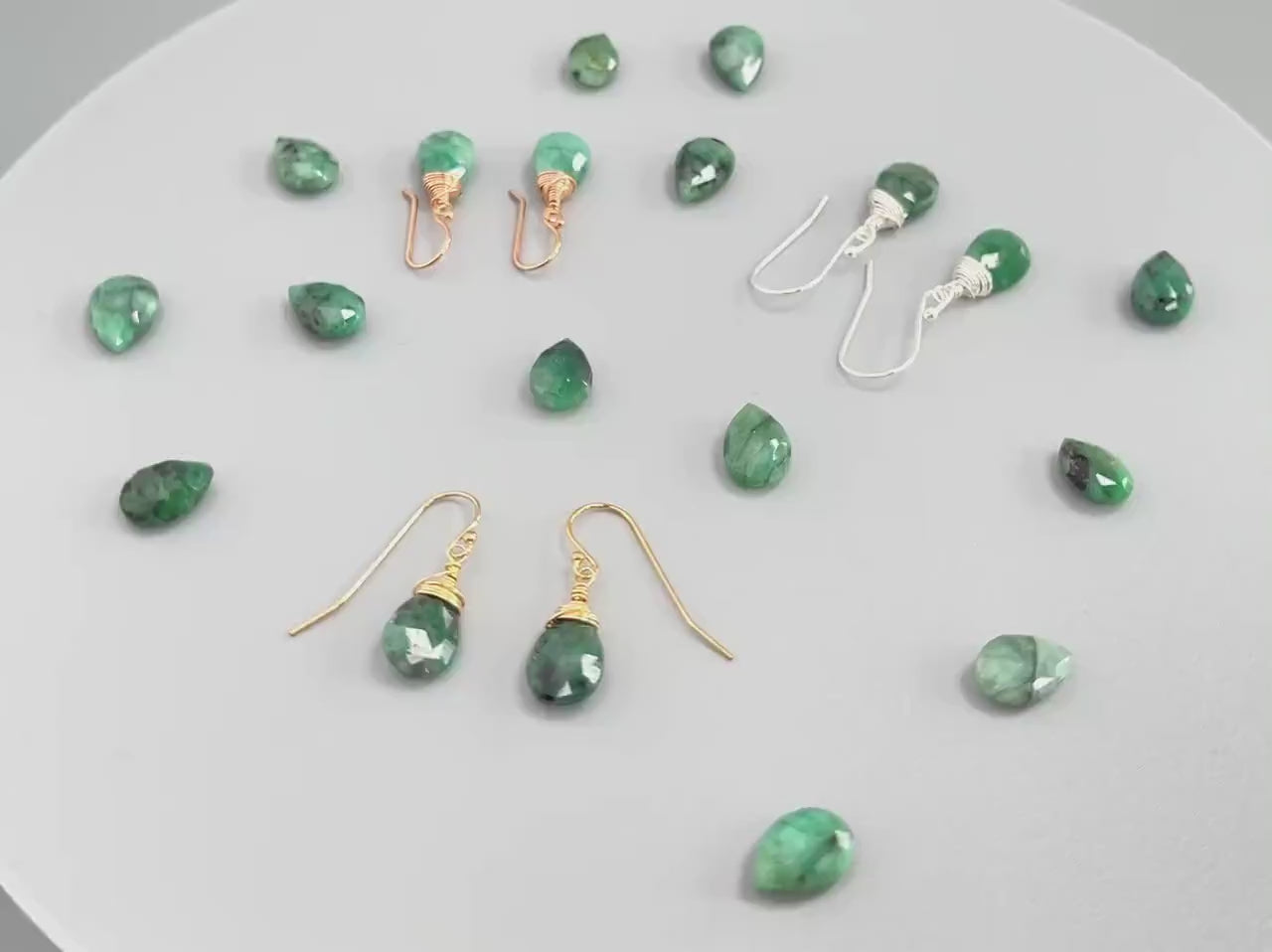 Emerald Drop Earrings