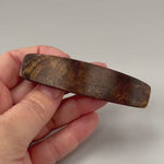 Hair Clip for Women Wood Barrette for long hair Walnut Burl Medium Minimalist Plain Hair Clip Claw Handmade elegant Wooden gift for Wife