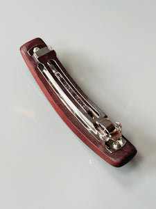 Wooden Hair barrettes for women Medium Borneo Rosewood hair clip for long hair