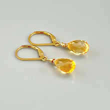 Load image into Gallery viewer, Sparkling Citrine Earrings