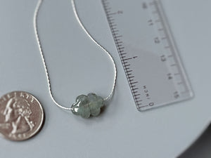 Labradorite Cloud Necklace floating gemstone Solitaire Necklace