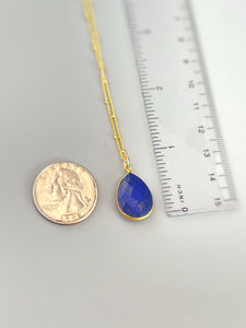 Gold Lapis Necklace