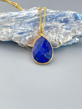 Load image into Gallery viewer, Gold Lapis Necklace