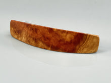 Load image into Gallery viewer, Long Hair Clip for thick hair Large Mallee Burl Red wood barrette