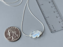 Load image into Gallery viewer, Moonstone Cloud Necklace floating gemstone Solitaire Necklace