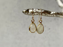 Load image into Gallery viewer, Facetted Moonstone Earrings Gold Vermeil