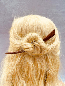 Walnut Wood Hair Sticks Wooden Hair Bun Holder for Women with Long Hair