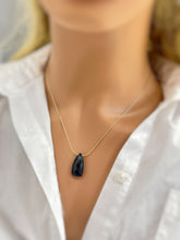 Load image into Gallery viewer, Onyx Necklace Gemstone Solitaire Pendant Necklace