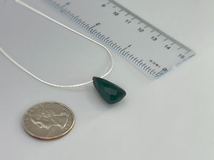 Onyx Necklace Gemstone Solitaire Pendant Necklace