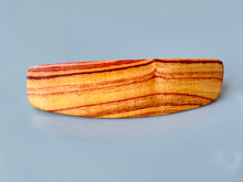 Load image into Gallery viewer, Medium Tulipwood wood barrette, rosewood wood hair clip, wooden barrette, wooden hair clip, fine hair barrette