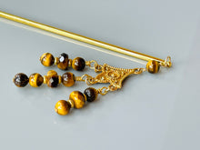 Load image into Gallery viewer, 22k Gold Tigers Eye Hair Stick, luxury Japanese Hair Stick gold Kanzashi Hair Pin