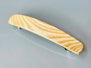 Large Ash wooden barrette, Light wood hair clip