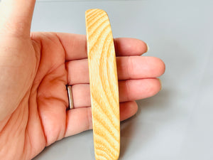 Large Ash wooden barrette, Light wood hair clip