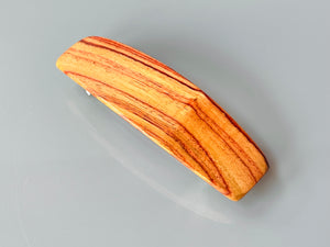 Medium Tulipwood wood barrette, rosewood wood hair clip, wooden barrette, wooden hair clip, fine hair barrette