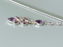 Load image into Gallery viewer, Luxury Sterling Silver Hair Stick Amethyst Kanzashi