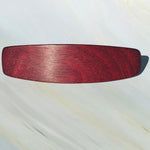 Medium Purpleheart wood hair barrette, wood hair clip, wooden hair clip