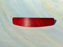 Load image into Gallery viewer, XL Purpleheart wood barrette, thick hair barrette, thick hair clip, dark wood barrette,