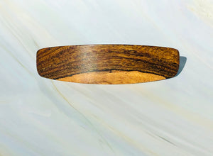 Large Bocote wood barrette, wood hair clip, wooden barrette, wood barrette