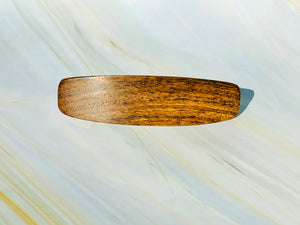 Medium Bocote Wood Hair Barrette, wood barrette, wooden barrette