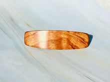 Load image into Gallery viewer, Small Figured Cherry Wood Barrette, Fine Hair barrette, Children&#39;s hair clip, wooden hair clip