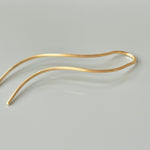 Waves Silver Hair Pin, Gold hair pin, Minimalist, modern metal hair pins