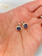 Load image into Gallery viewer, Kyanite Stud Earrings, Dainty KyanitePost earrings, handmade jewelry