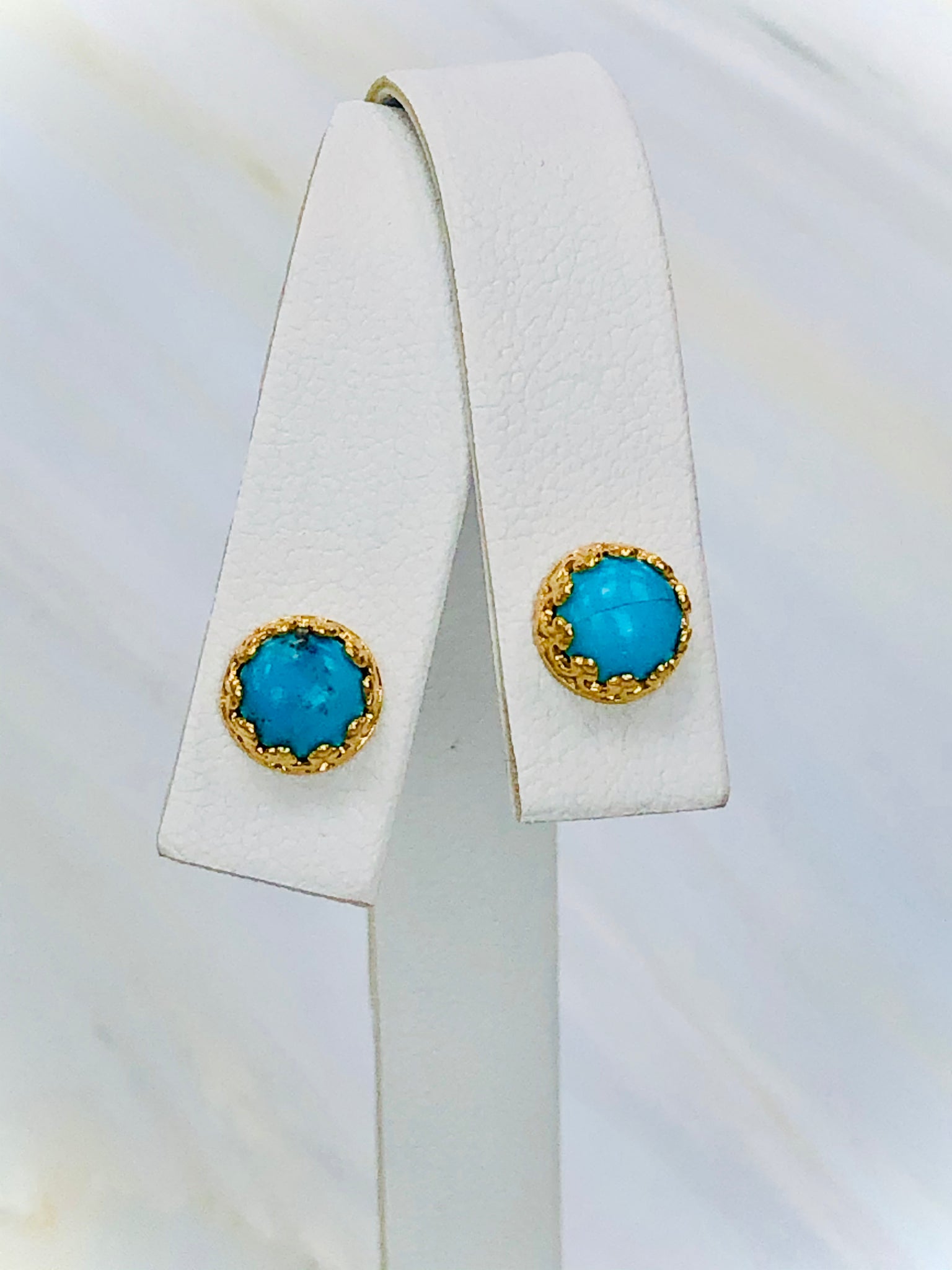 Jay King Sterling Silver Sleeping Beauty Turquoise Stud Earrings - 21771090  | HSN
