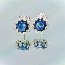 Load image into Gallery viewer, Kyanite Stud Earrings, Dainty KyanitePost earrings, handmade jewelry