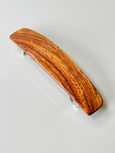 Thick hair barrette, XL Chechen wood barrette long hair clip for women red wood barrette,