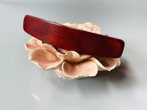 Large Hair Clip for Thick Hair Borneo Rosewood red wood barrette for women