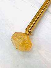 Load image into Gallery viewer, Organic Faceted Citrine hair stick, gemstone hair sticks, gemstone hair pin, shawl pinOrganic Faceted Citrine hair stick, gemstone hair sticks, gemstone hair pin, shawl pin